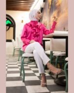 ⁦بنطلون تفتُّح الزهور | لمسة أنثوية تزهر مع كل خطوة⁩ - الصورة ⁦3⁩