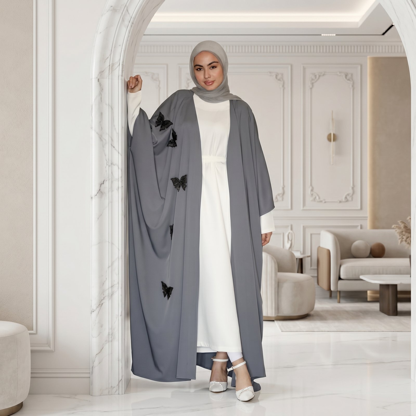 Ultra-realistic_luxury_modest_fashion_photoshoot_202605092053 عباية رفـيف | Rafef Abaya - الصورة 1